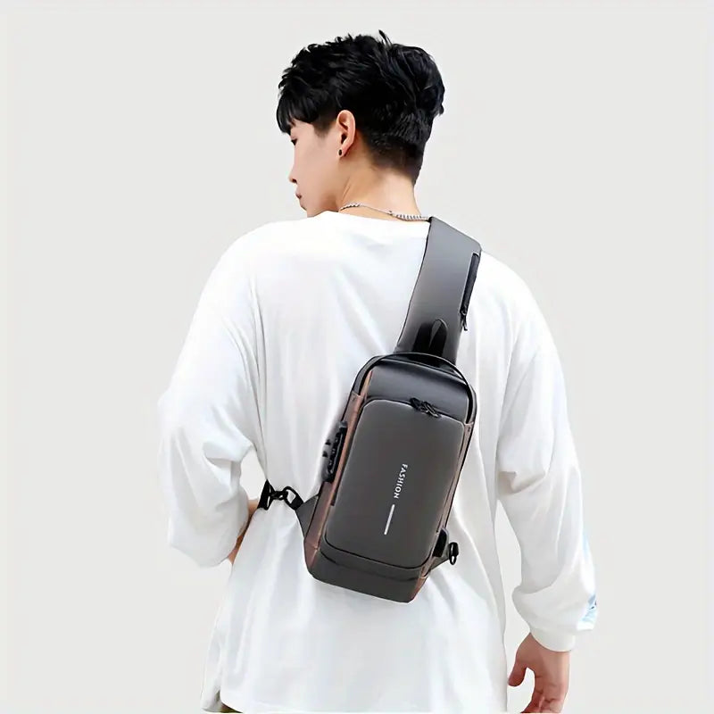 Anti-Theft Sling Bag | USB Charging & Waterproof
