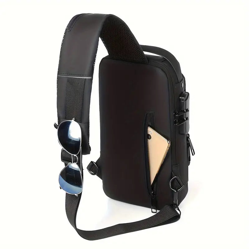 Anti-Theft Sling Bag | USB Charging & Waterproof