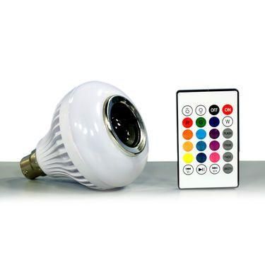 Colour Changing LED Bulb with Bluetooth Speaker & Remote - Combo Pack