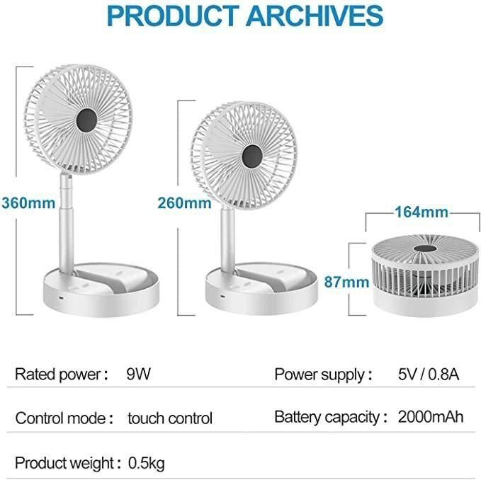 Handheld Portable Rechargeable Fan