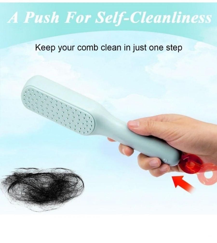 Anti-static Self-cleaning Massage Comb - for Adults & Kids