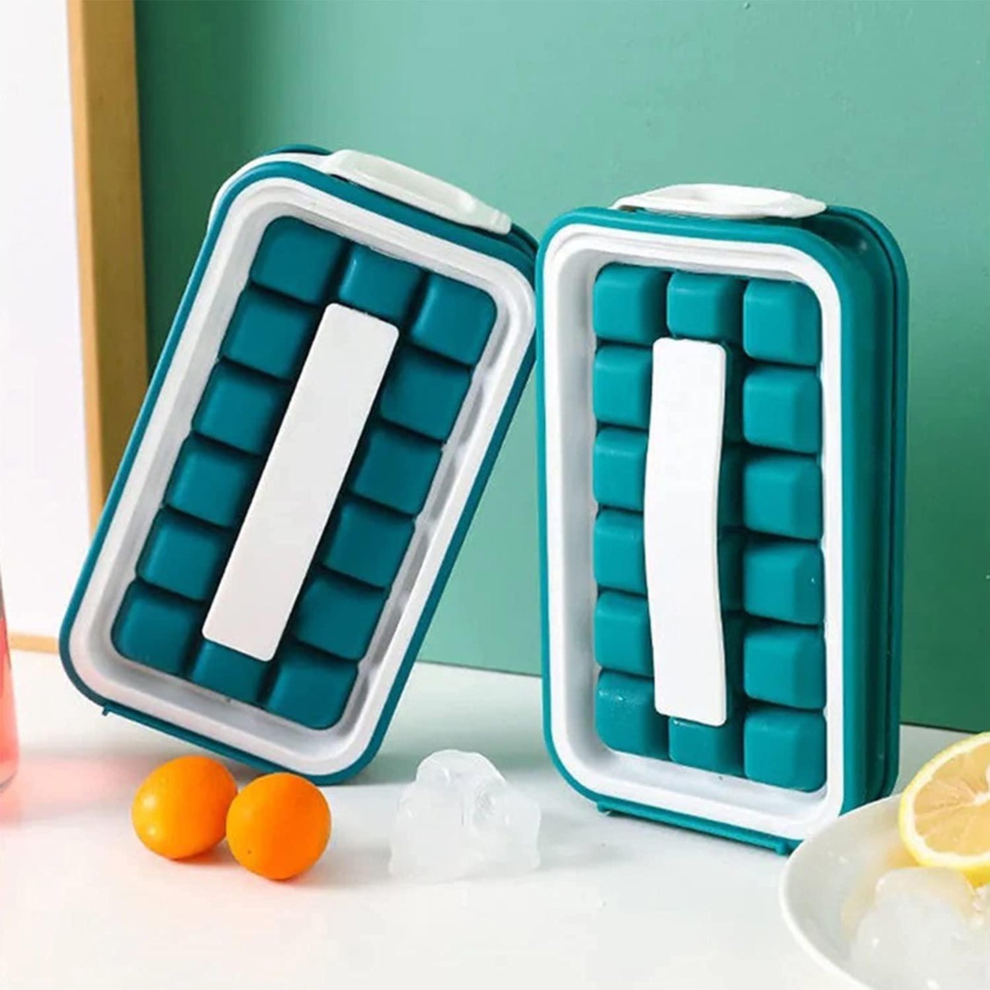 Folding Curling Ice Tray Molds Bar Maker Bag - Silicone Ice Cube Trays