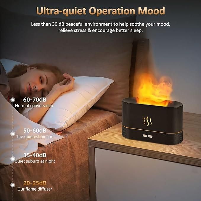 Humidifier - Flame Diffuser with Auto-Off