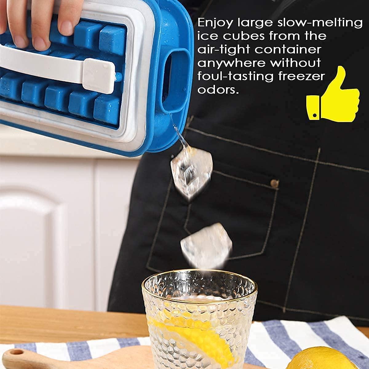 Folding Curling Ice Tray Molds Bar Maker Bag - Silicone Ice Cube Trays