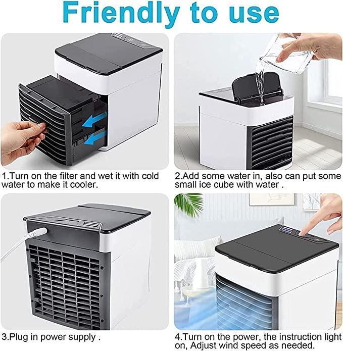 Mini Air Conditioner – 3-in-1 Portable Humidifier, Fan, and Air Conditioner