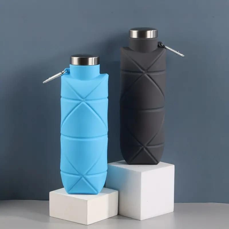 Reusable Foldable Silicone Water Bottle (Pack of 2)