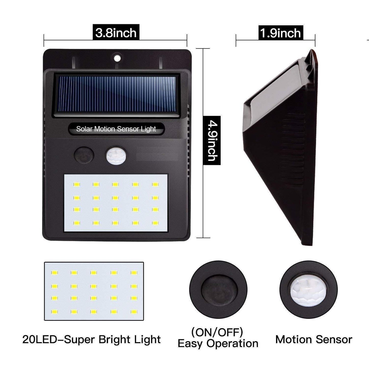 Solar LED Motion Sensor Light