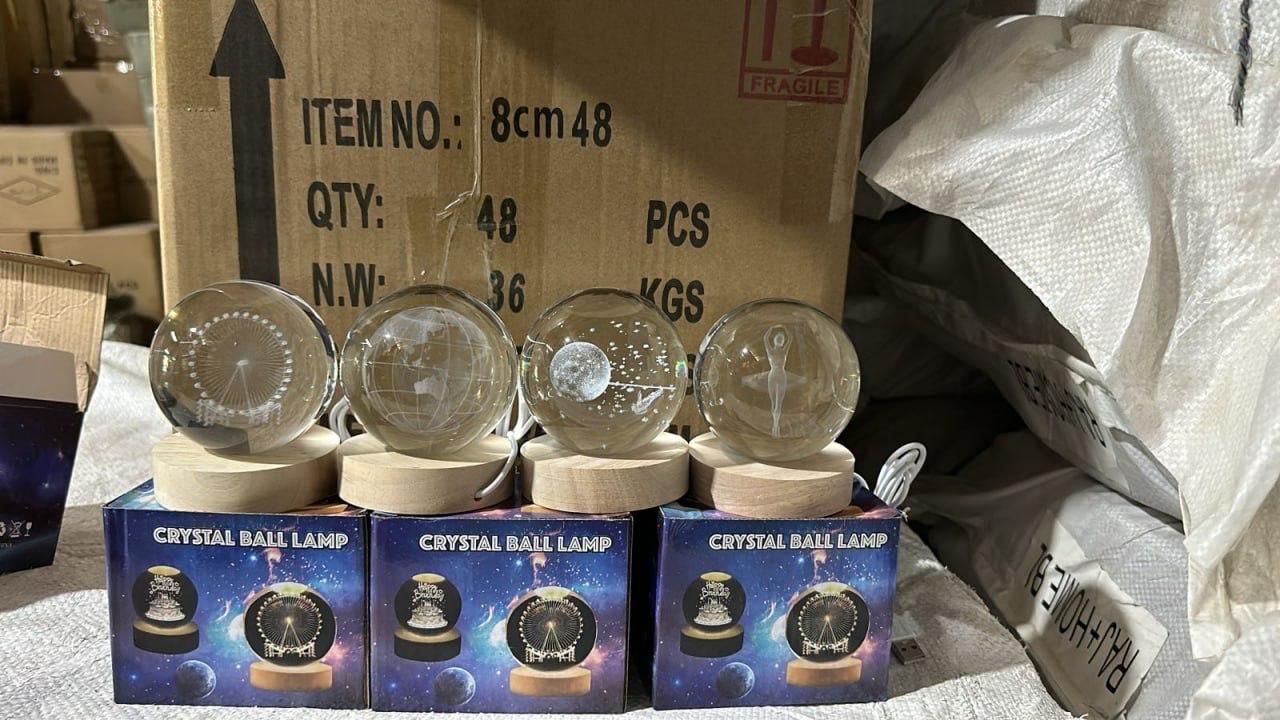 3D Crystal Lamp Ball - 16 Colors & 4 Light Modes with Soft Eye Protection