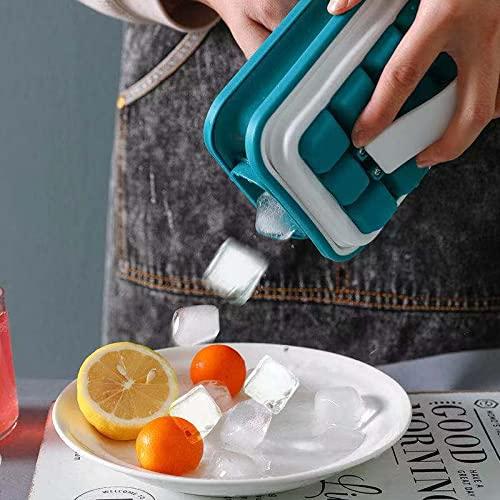 Folding Curling Ice Tray Molds Bar Maker Bag - Silicone Ice Cube Trays