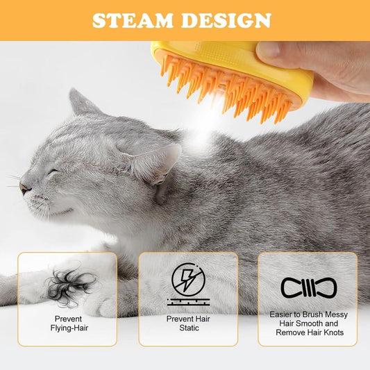 Steamy Pet brush - 3 in 1