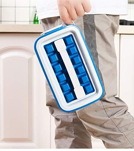 Folding Curling Ice Tray Molds Bar Maker Bag - Silicone Ice Cube Trays