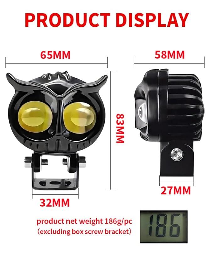 Owl Shape Motorcycle LED Fog Light