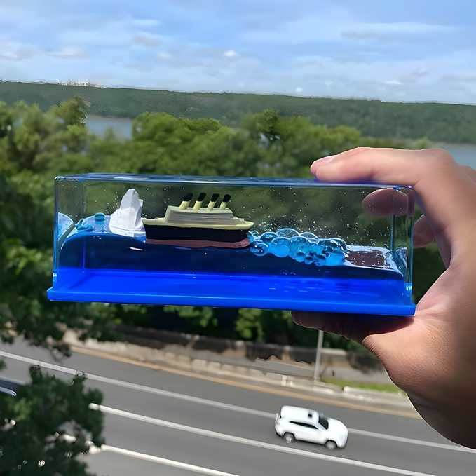 Never-Sinking Titanic Cruise Ship Car Dashboard