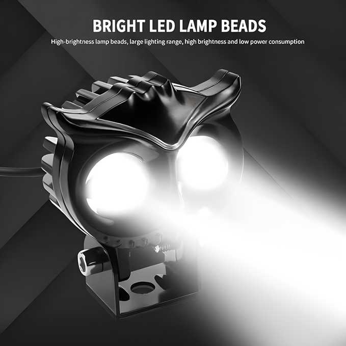 Owl Shape Motorcycle LED Fog Light