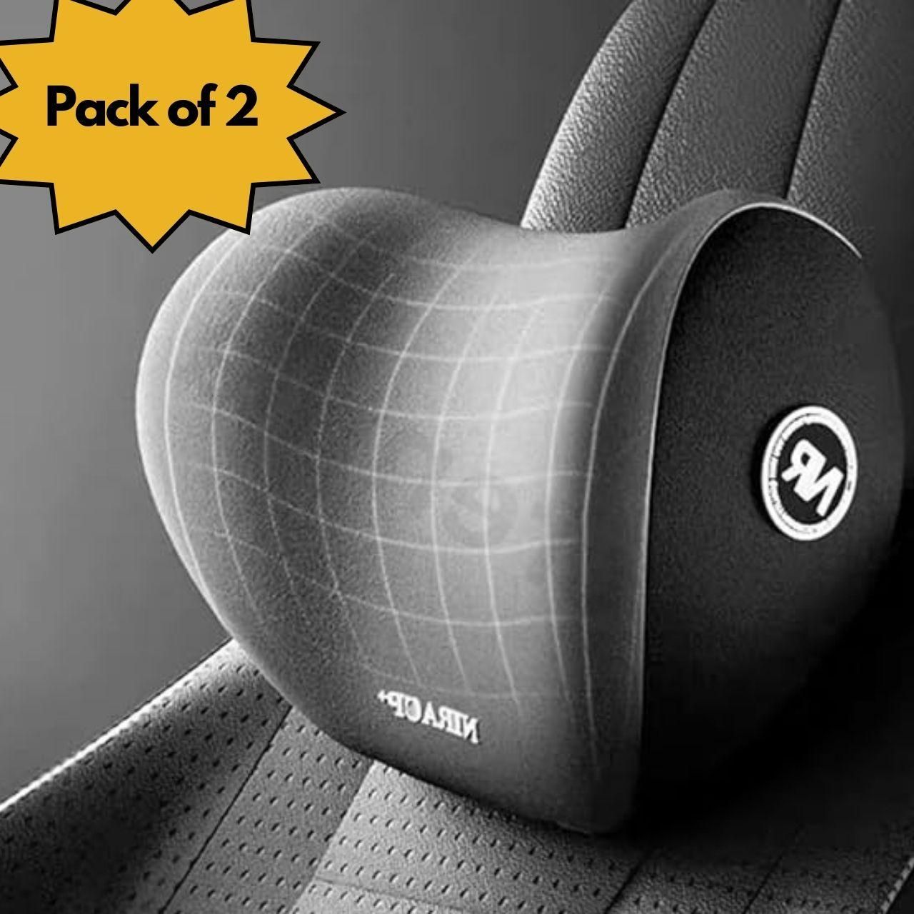 Car Neck Pillow for Neck Pain Relief - Memory Foam Headrest Support