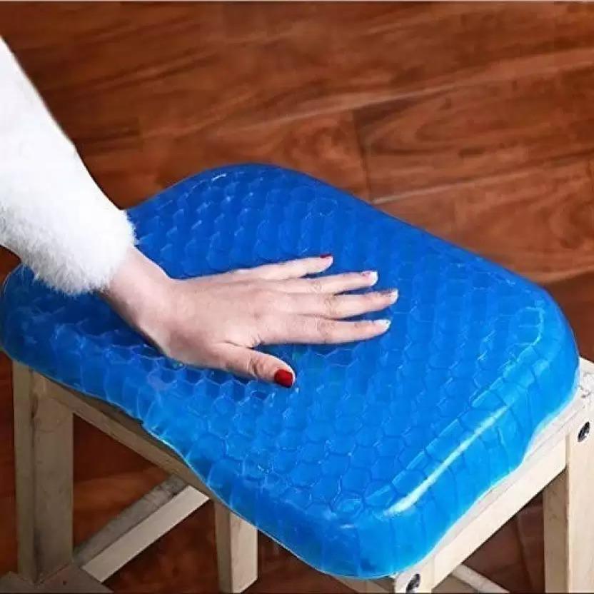 Gel Orthopedic Seat Cushion for Office Chair, Wheelchair, or Home - Rubber Cushion for Back Pain